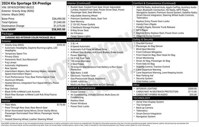 2024 Kia Sportage SX-Prestige