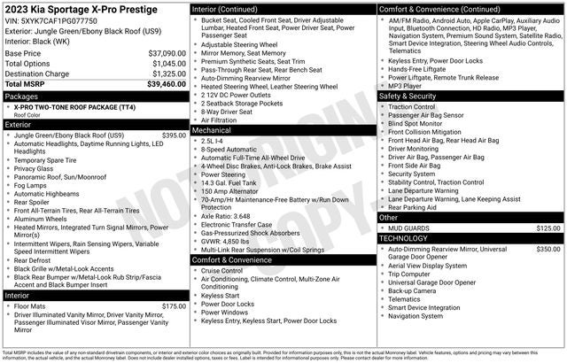2023 Kia Sportage X-Pro Prestige