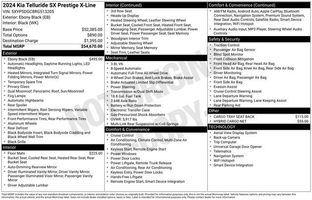2024 Kia Telluride SX-Prestige X-Line