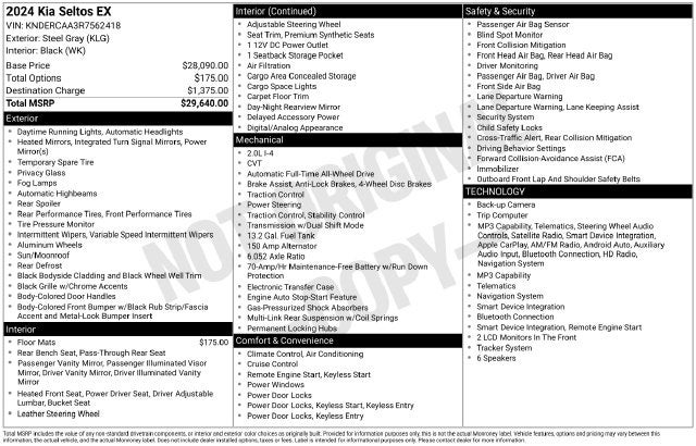 2024 Kia Seltos EX