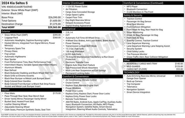 2024 Kia Seltos S