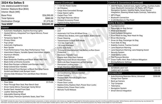 2024 Kia Seltos S