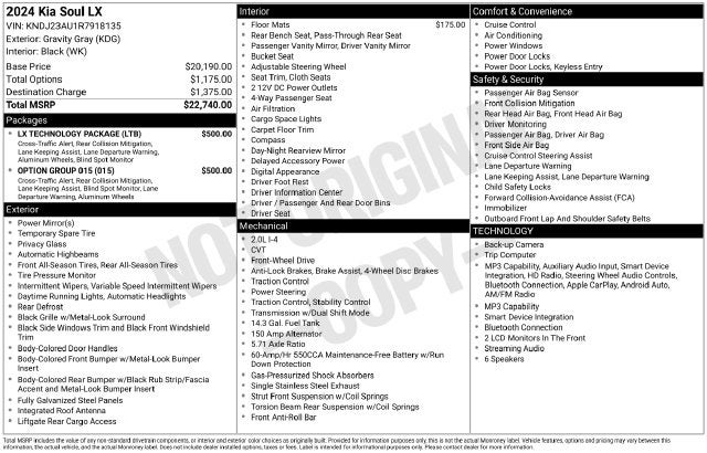 2024 Kia Soul LX