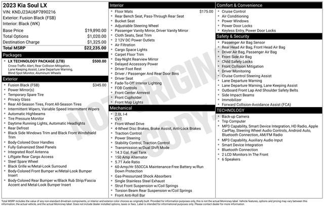 2023 Kia Soul LX
