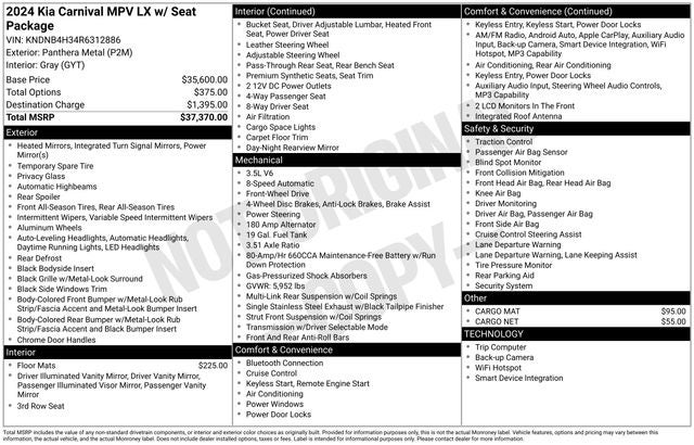 2024 Kia Carnival LX