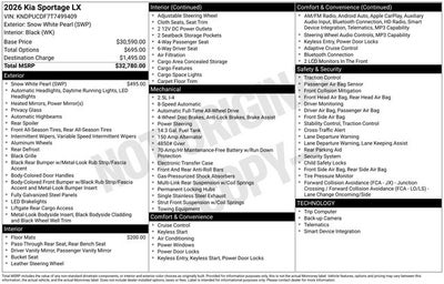 2026 Kia Sportage LX
