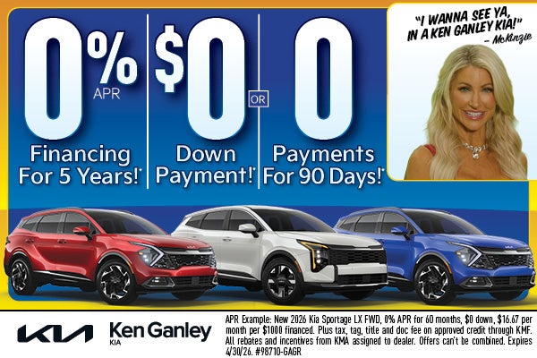 )% APR for 5 Years $0 Down Payment or 0 Payments for 90 Days